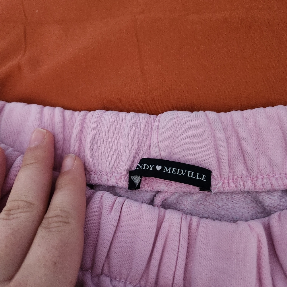 Pink, sweatpants, brandy Melville size small
